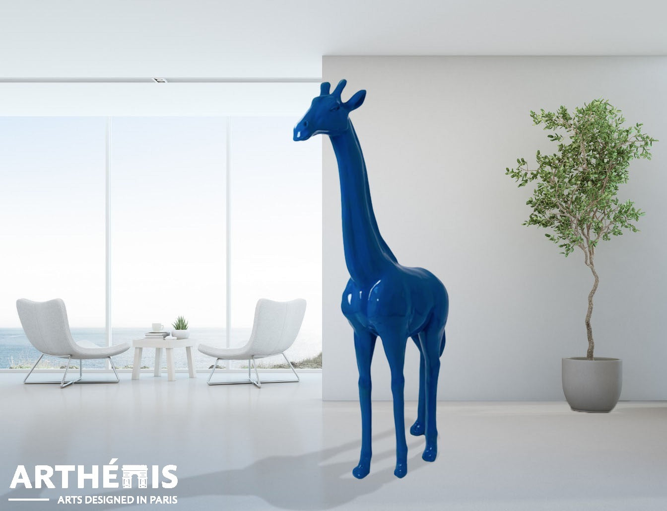 Giraffe Statue - XL H210cm - MonoChrome Colors (+15 Available colors)