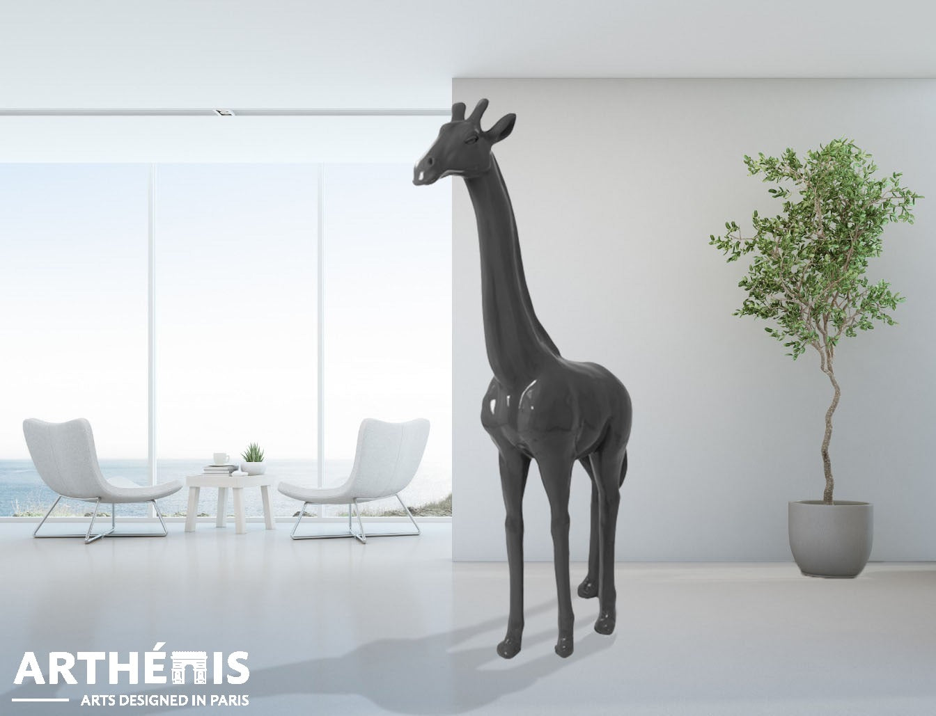 Giraffe Statue - XL H210cm - MonoChrome Colors (+15 Available colors)