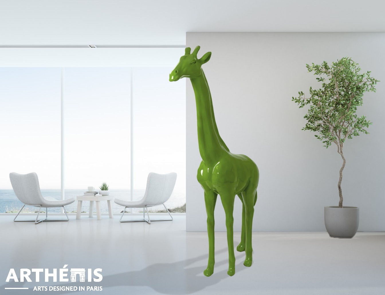 Giraffe Statue - XL H210cm - MonoChrome Colors (+15 Available colors)