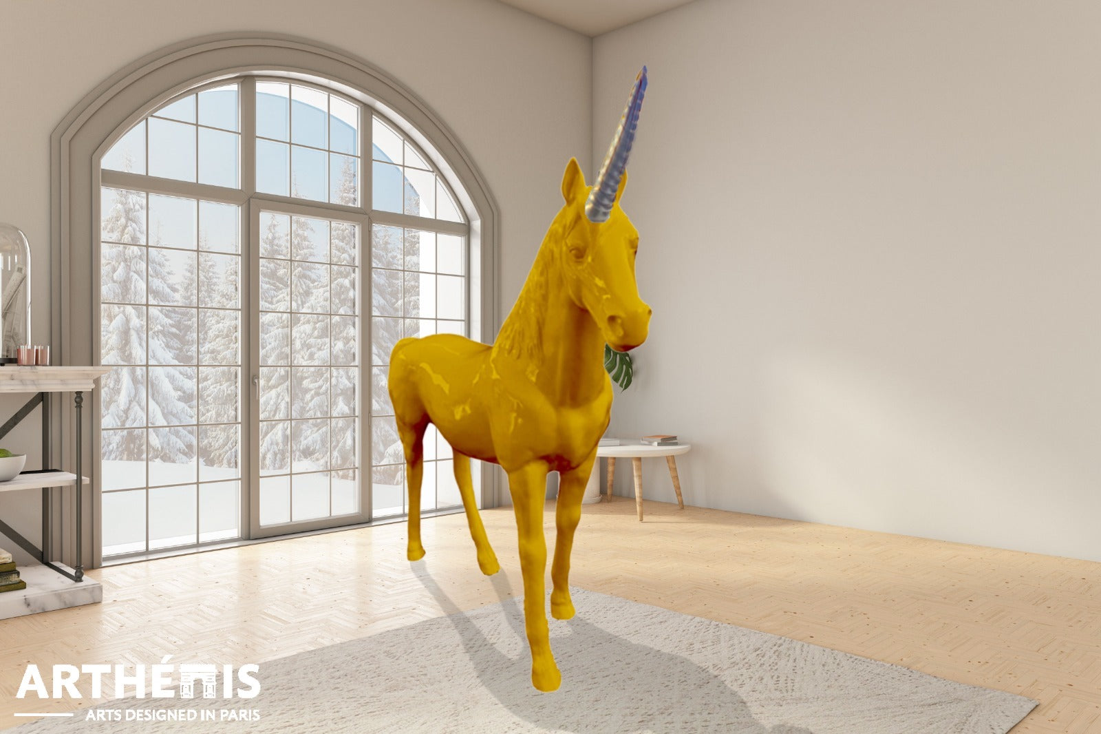 Unicorn Statue Fabulous - XXL H220cm - MonoChrome Colors (+15 Available colors)