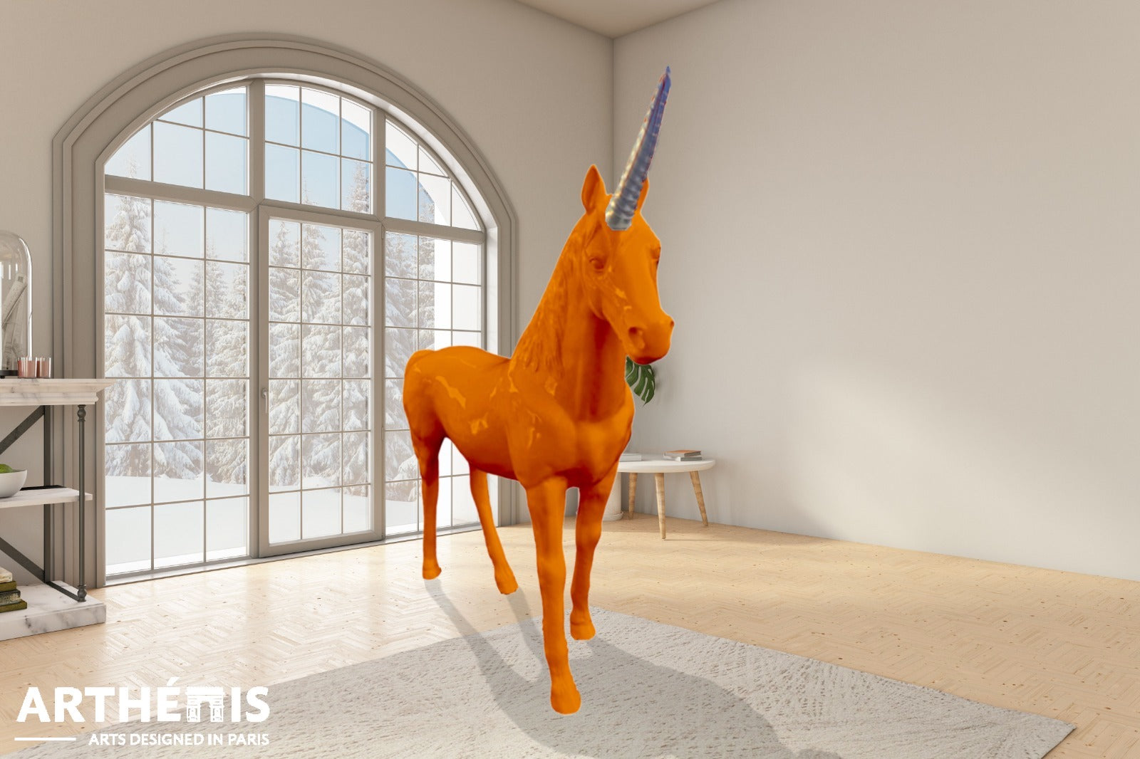 Unicorn Statue Fabulous - XXL H220cm - MonoChrome Colors (+15 Available colors)