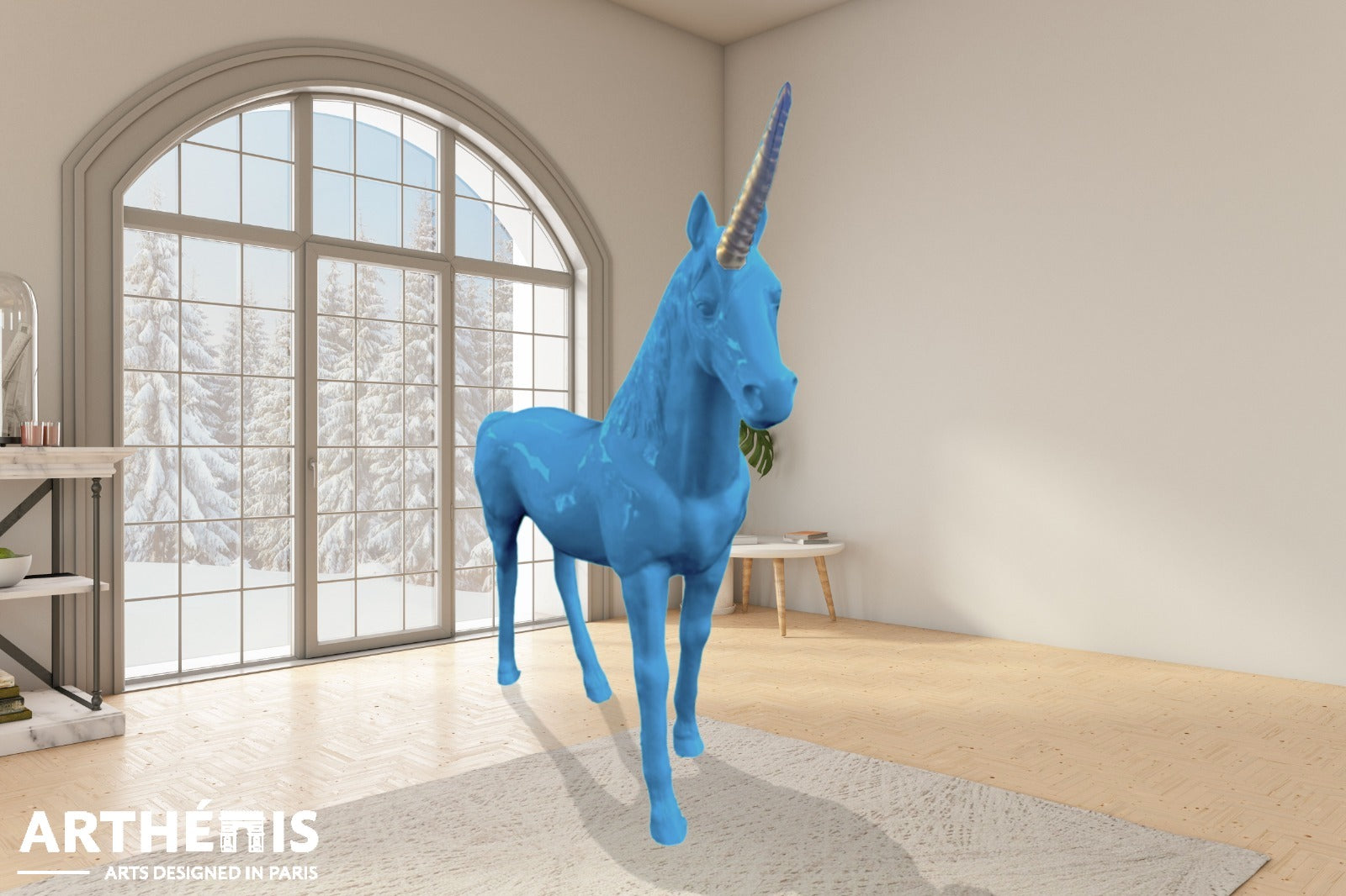 Unicorn Statue Fabulous - XXL H220cm - MonoChrome Colors (+15 Available colors)