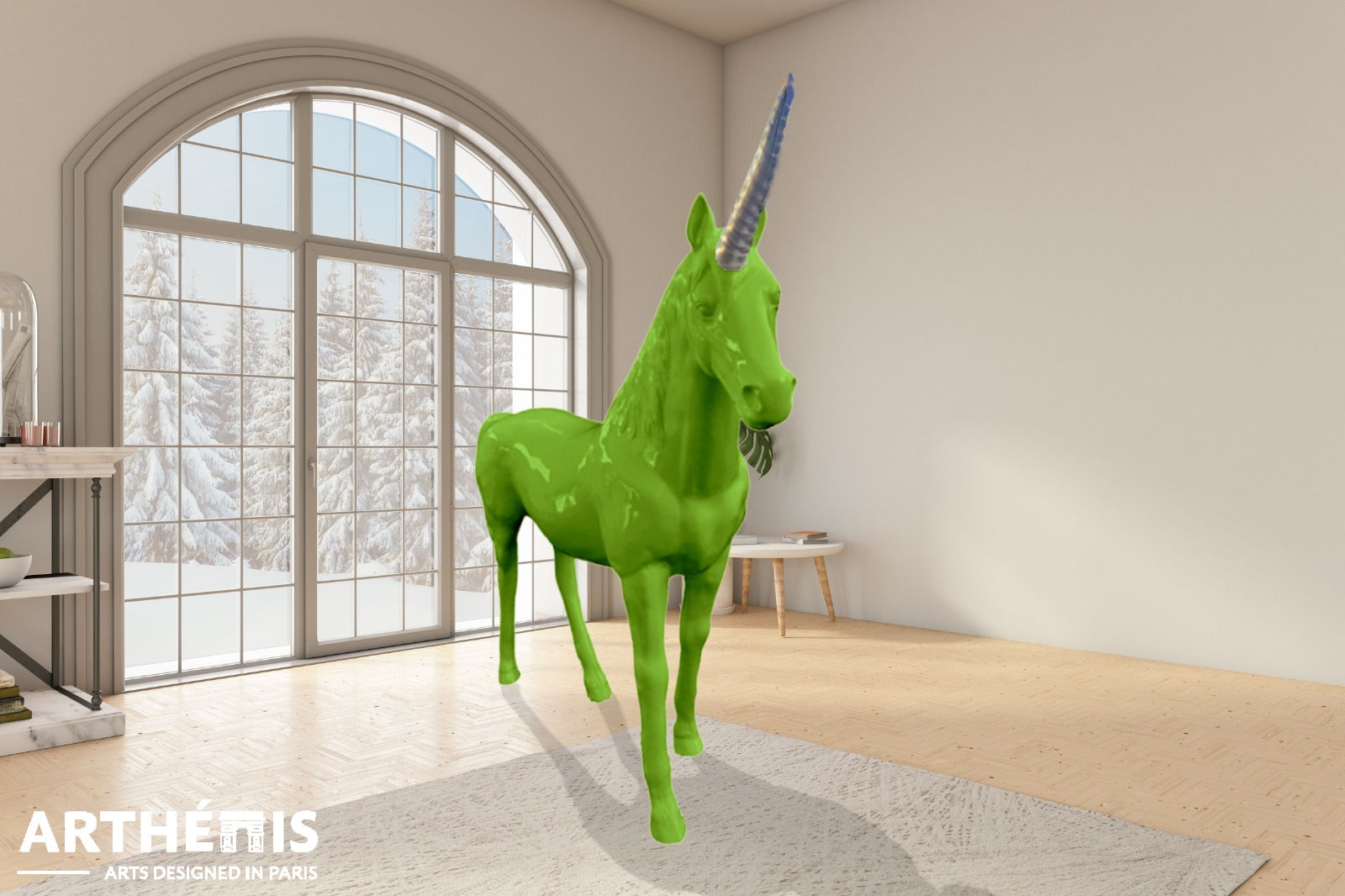 Unicorn Statue Fabulous - XXL H220cm - MonoChrome Colors (+15 Available colors)