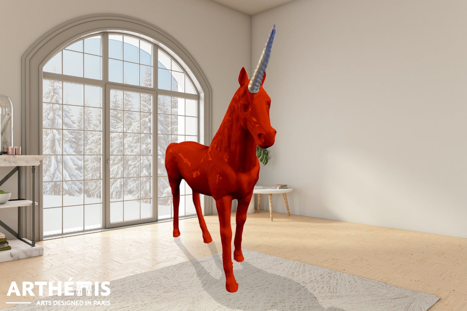 Unicorn Statue Fabulous - XXL H220cm - MonoChrome Colors (+15 Available colors)