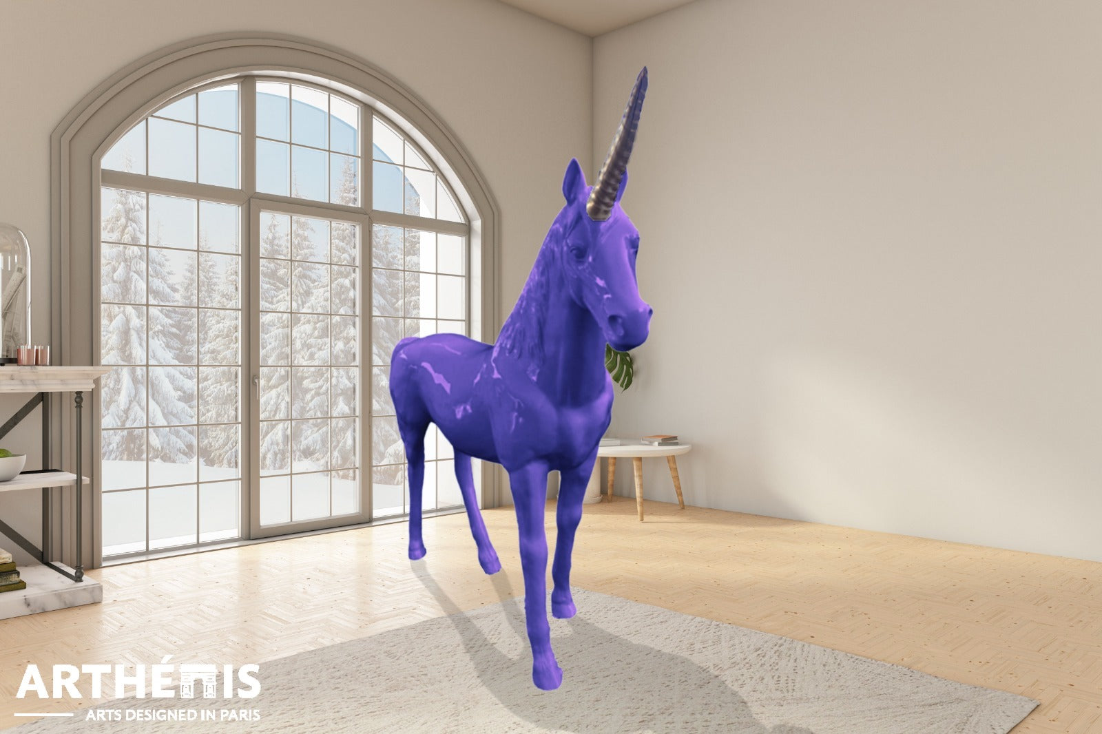 Unicorn Statue Fabulous - XXL H220cm - MonoChrome Colors (+15 Available colors)