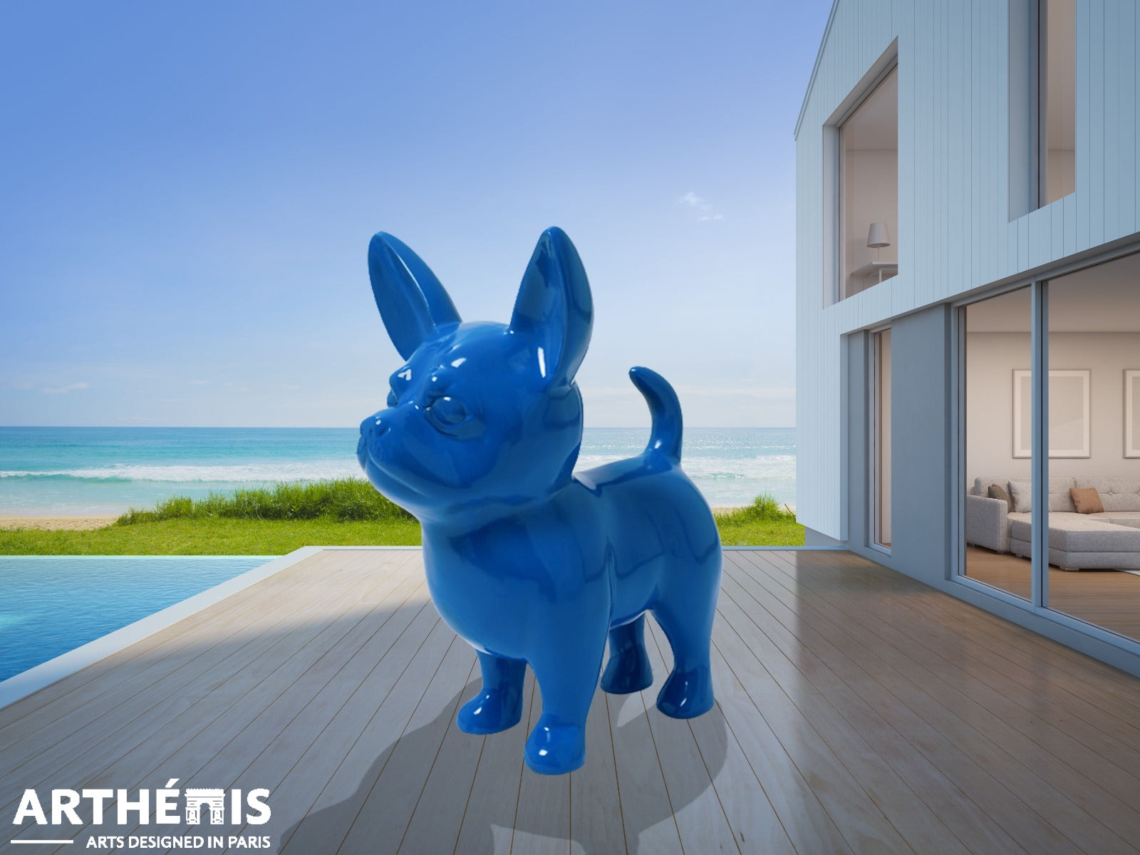 Chihuahua Dog Statue - Impressive XXL 170cm - MonoChrome Colors (+15 Available colors)